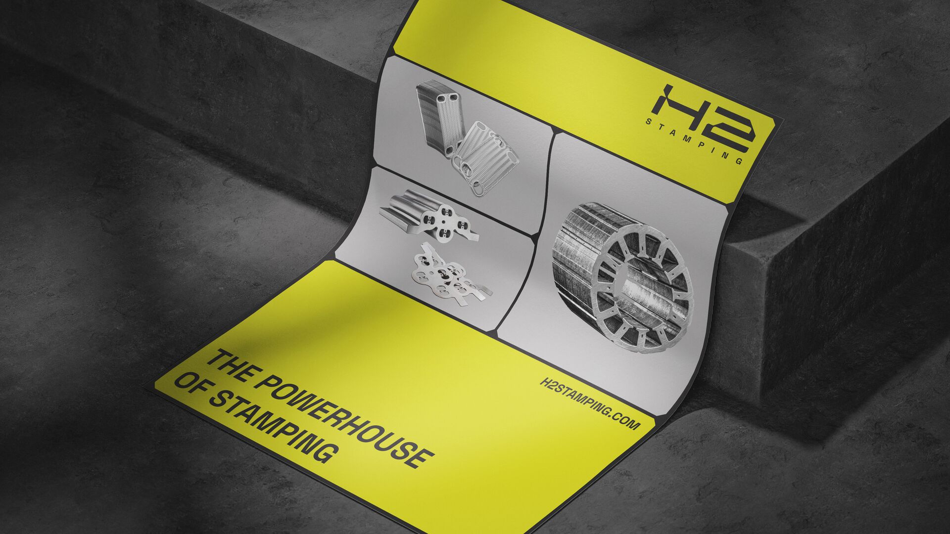 Hochwertiges Posterdesign für H2Stamping
