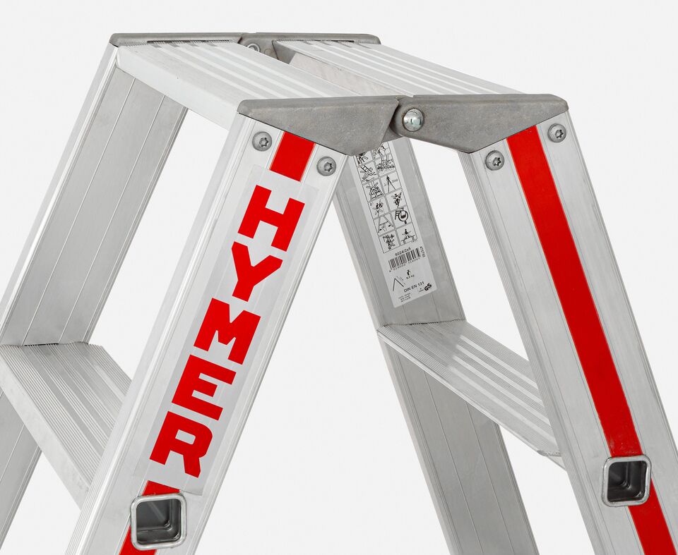 Präzision im Detail: Nahaufnahme einer Hymer-Leiter – Qualität, die überzeugt.
