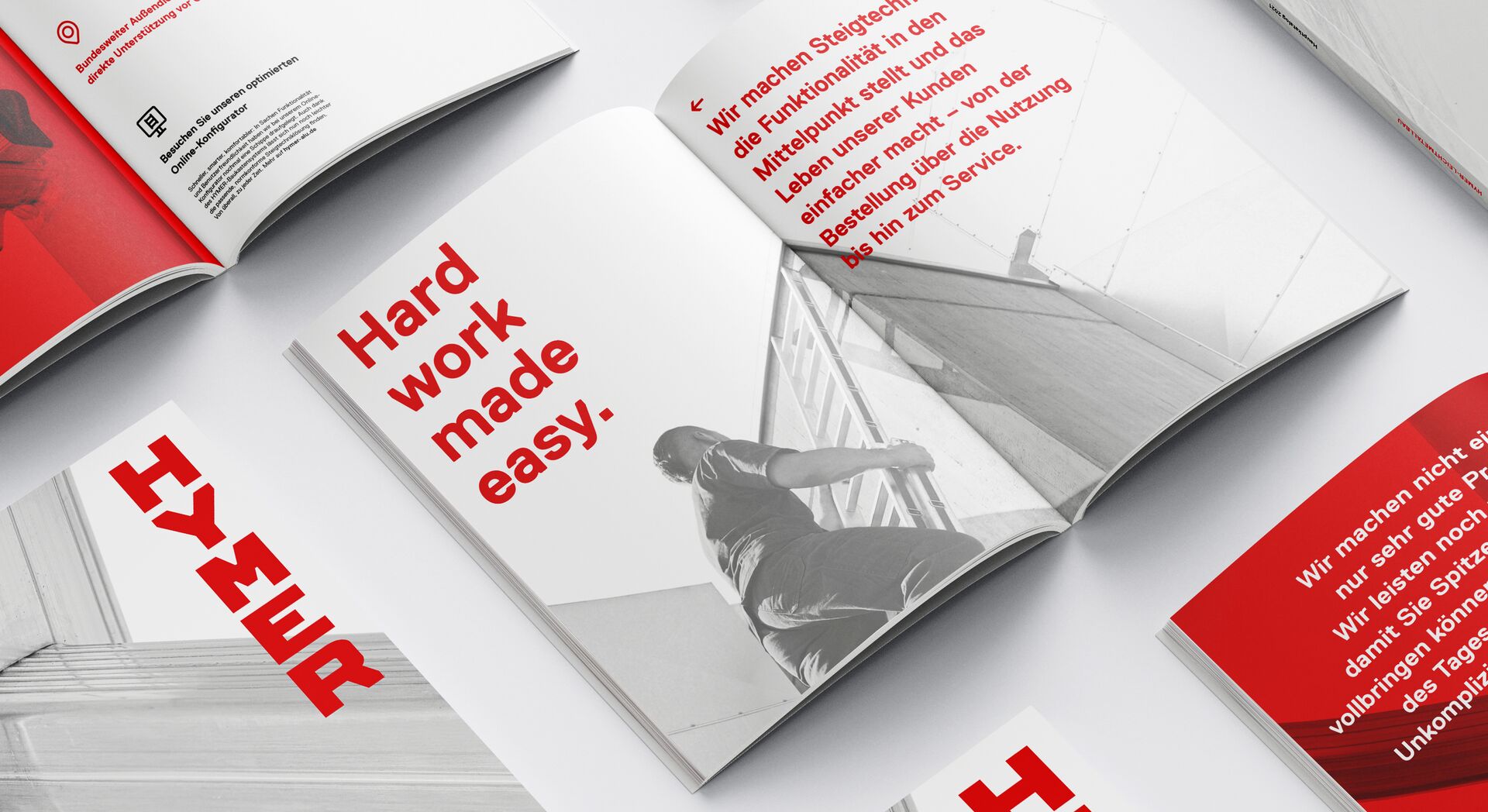 Lesestoff für Profis: Ein Magazin im Hymer-Design als hochwertiges Mockup.