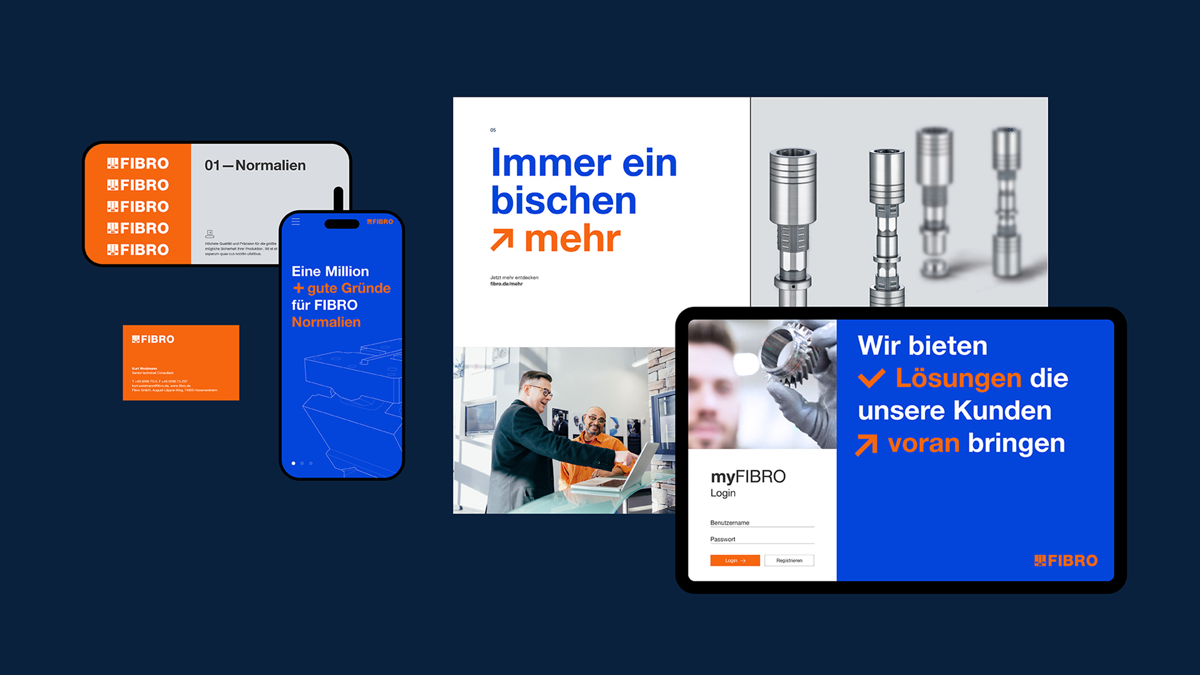 Visuelle Darstellung des FIBRO Corporate Designs