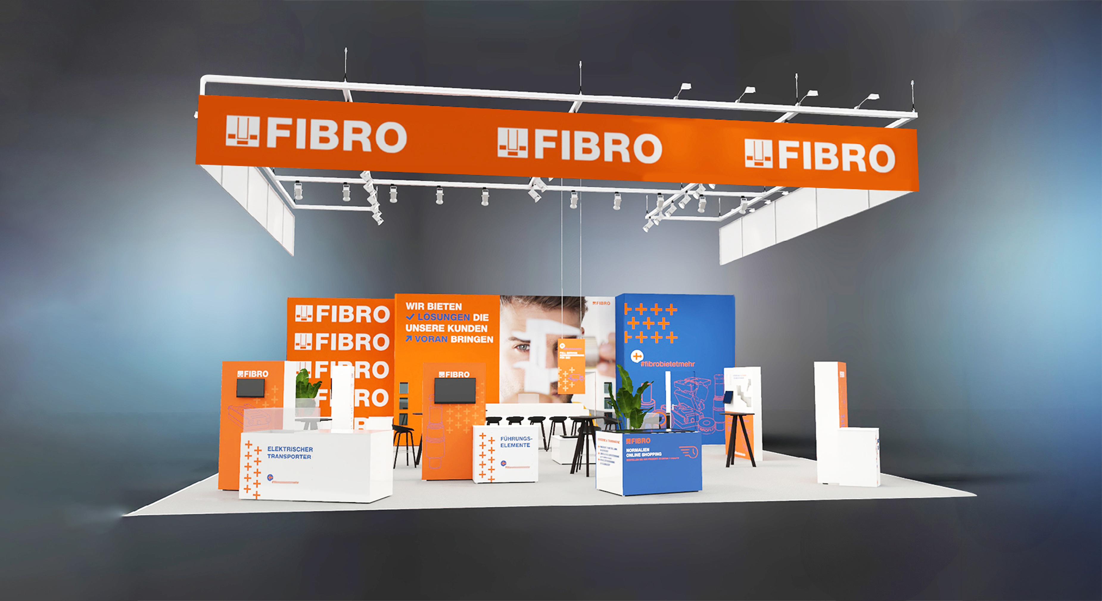 Ansicht des FIBRO-Messestands